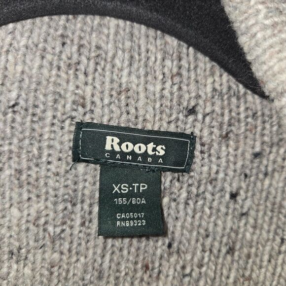 Roots Canada Womens XS Sweater Tan Oatmeal Heathered Knit Wool Alpaca Jumper - Picture 2 of 12